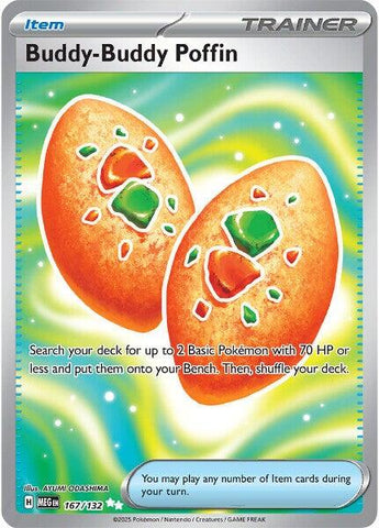 Buddy-Buddy Poffin (167/132) [Mega Evolution: Base Set] - The Mythic Store | 24h Order Processing