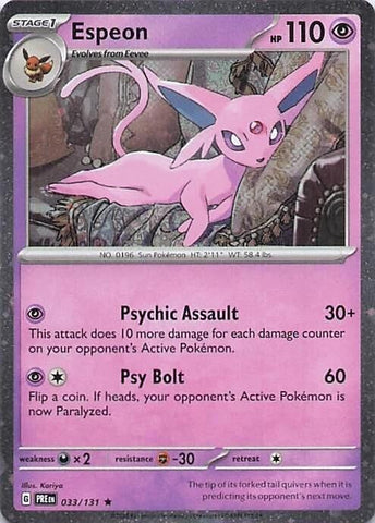 Espeon (033/131) (Cosmos Holo) [Miscellaneous Cards] - The Mythic Store | 24h Order Processing