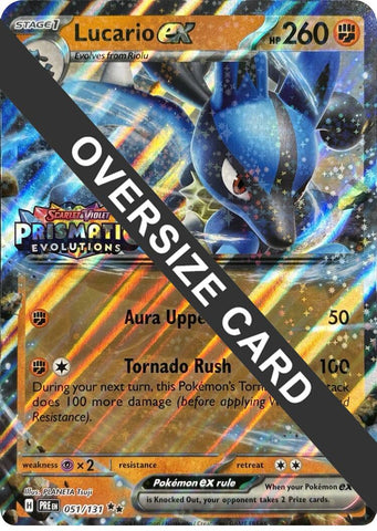 Lucario ex (051/131) (Prismatic Evolutions Stamp) [Scarlet & Violet: Prismatic Evolutions] - The Mythic Store | 24h Order Processing