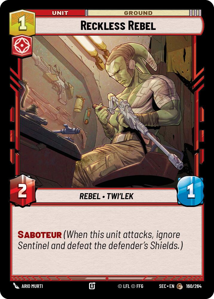 Reckless Rebel (160/264) (160/264) [Secrets of Power] - The Mythic Store | 24h Order Processing