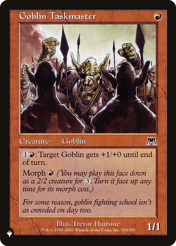 Goblin Taskmaster [The List] - The Mythic Store | 24h Order Processing