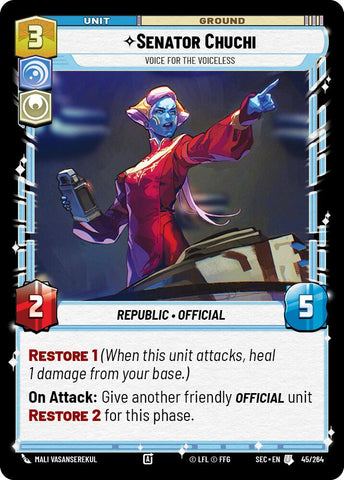 Senator Chuchi (45/264) - Voice for the Voiceless (45/264) [Secrets of Power] - The Mythic Store | 24h Order Processing