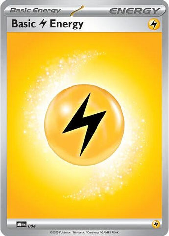 Basic Lightning Energy - 004 [Mega Evolution Energies] - The Mythic Store | 24h Order Processing