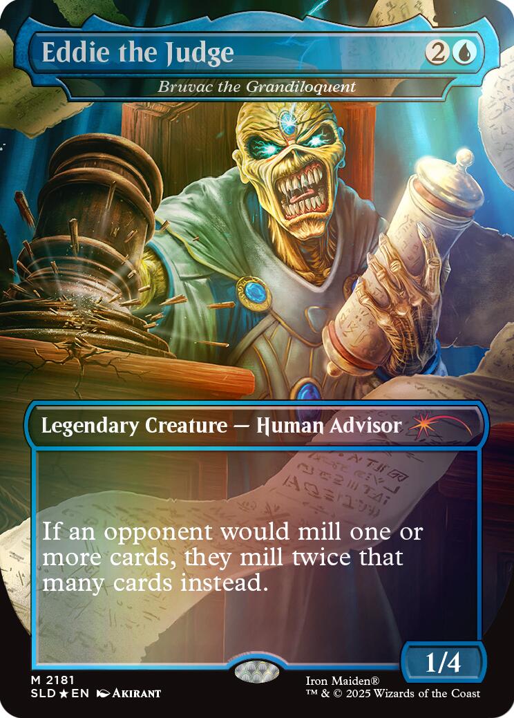 Eddie the Judge - Bruvac the Grandiloquent (Rainbow Foil) [Secret Lair Drop Series] - The Mythic Store | 24h Order Processing