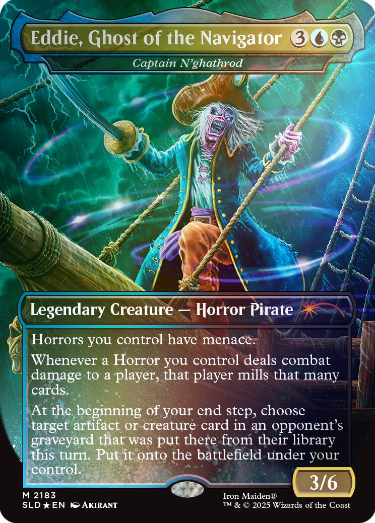 Eddie, Ghost of the Navigator - Captain N'ghathrod (Rainbow Foil) [Secret Lair Drop Series] - The Mythic Store | 24h Order Processing