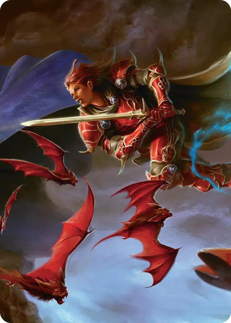 The Destined Warrior Scene Art Card [FINAL FANTASY Art Series] - The Mythic Store | 24h Order Processing