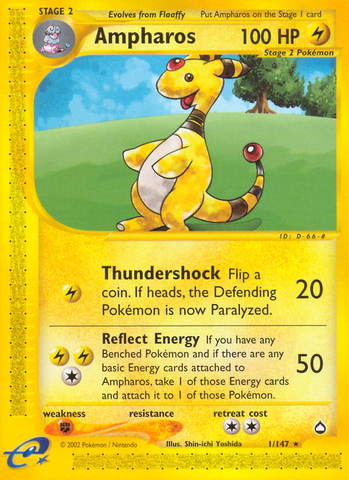 Ampharos (1/147) [Aquapolis] - The Mythic Store | 24h Order Processing