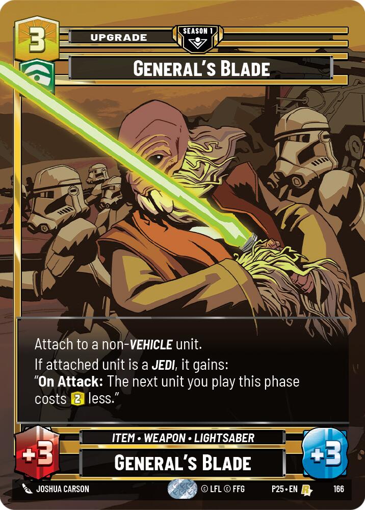 General's Blade (166) (166) [Sector and Regional Promos: Season 1] - The Mythic Store | 24h Order Processing