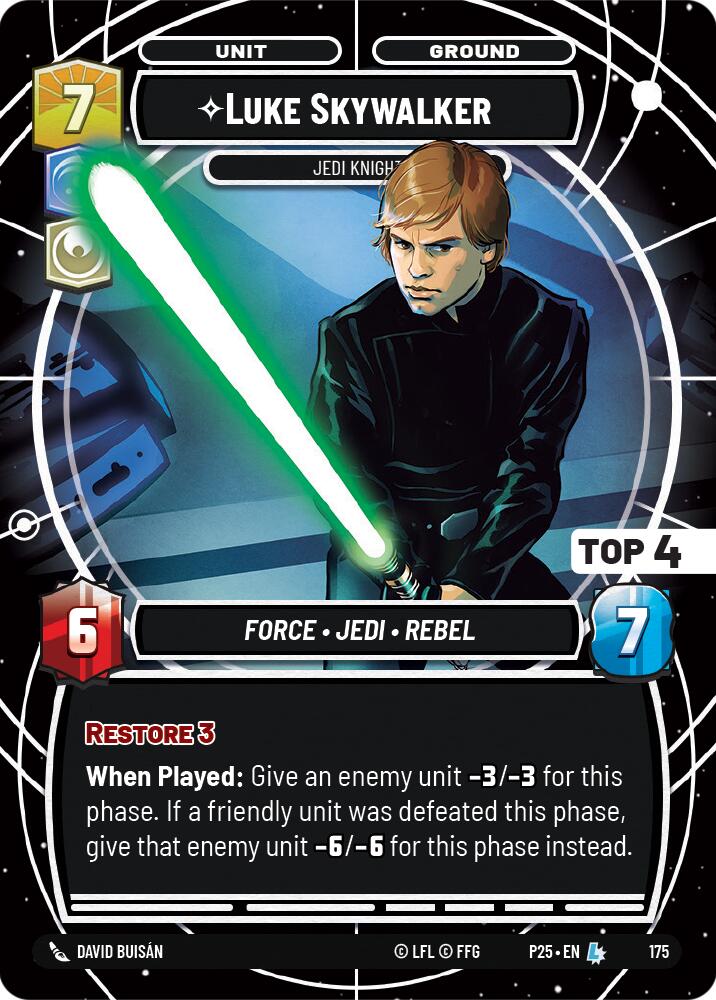 Luke Skywalker - Jedi Knight (Top 4) (177) (177) [Sector and Regional Promos: Season 1] - The Mythic Store | 24h Order Processing