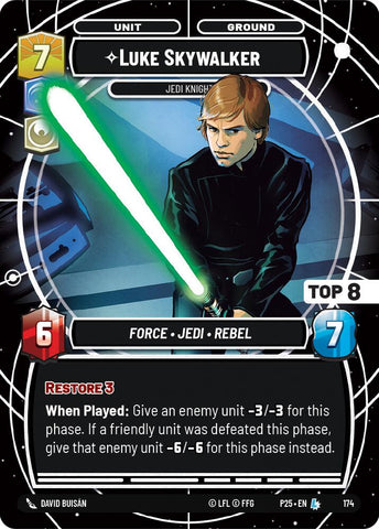 Luke Skywalker - Jedi Knight (Top 8) (178) (178) [Sector and Regional Promos: Season 1] - The Mythic Store | 24h Order Processing
