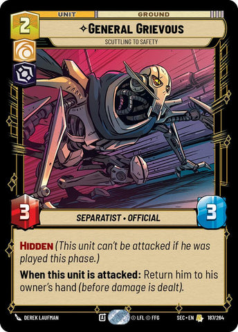 General Grievous (187/264) - Scuttling to Safety (187/264) [Secrets of Power] - The Mythic Store | 24h Order Processing