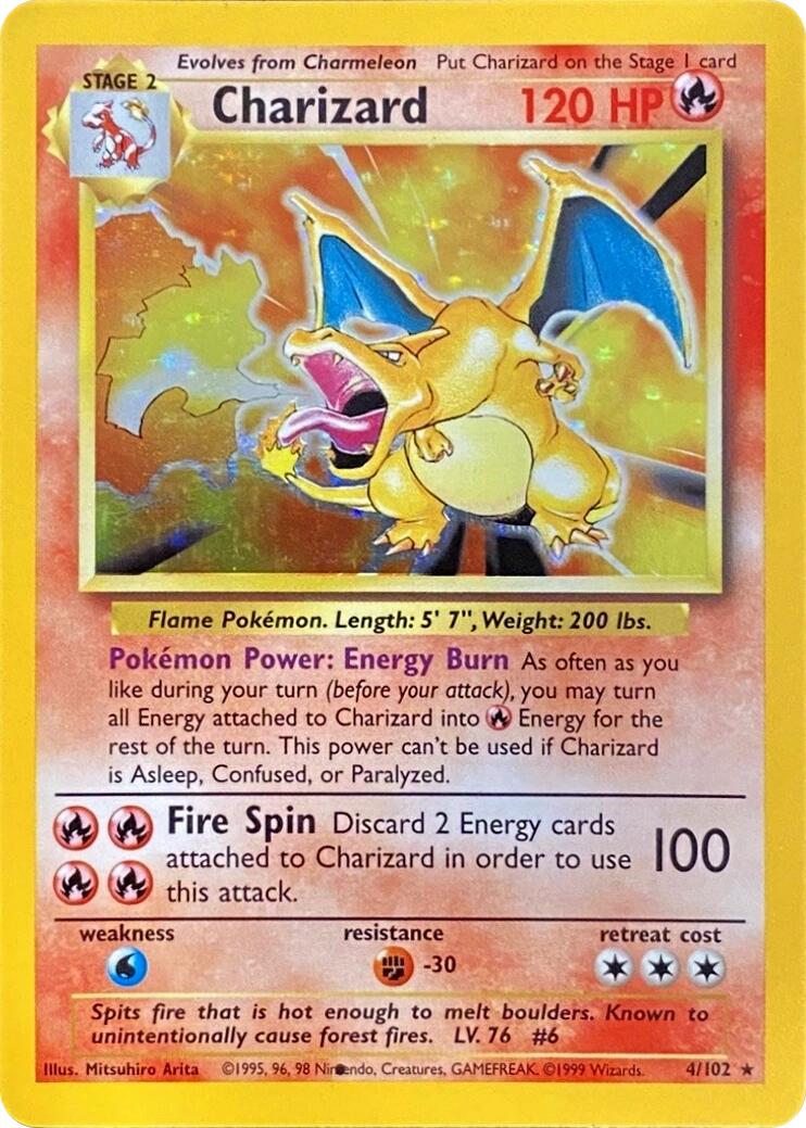 Charizard (004/102) (Black Dot Error) [Base Set 2] - The Mythic Store | 24h Order Processing