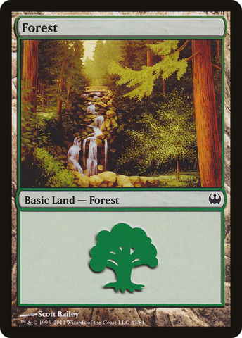Forest (43) [Duel Decks: Knights vs. Dragons] - The Mythic Store | 24h Order Processing
