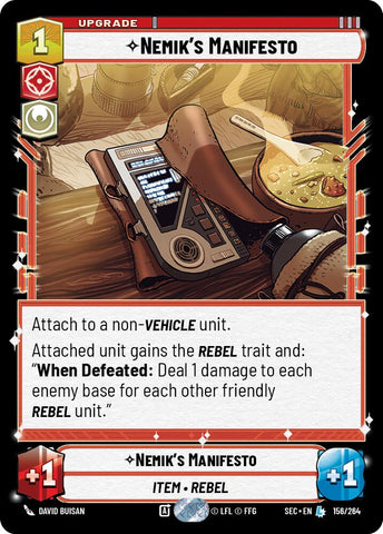 Nemik's Manifesto (156/264) (156/264) [Secrets of Power] - The Mythic Store | 24h Order Processing