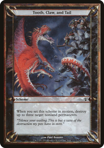 Tooth, Claw, and Tail (Schemes) [Archenemy Schemes] - The Mythic Store | 24h Order Processing
