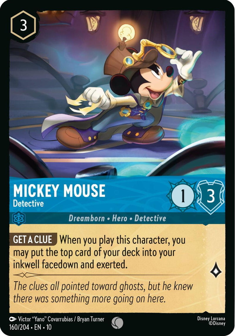 Mickey Mouse - Detective (160/204) [Whispers in the Well] - The Mythic Store | 24h Order Processing