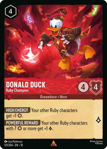 Donald Duck - Ruby Champion (121/204) [Whispers in the Well] - The Mythic Store | 24h Order Processing