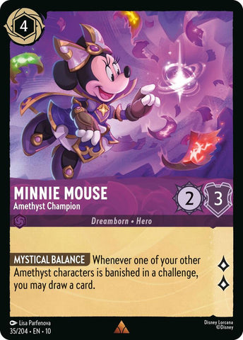 Minnie Mouse - Amethyst Champion (35/204) [Whispers in the Well] - The Mythic Store | 24h Order Processing