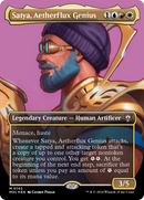 Satya, Aetherflux Genius (Borderless) (Ripple Foil) [Modern Horizons 3 Commander] - The Mythic Store | 24h Order Processing