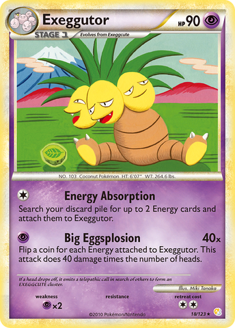 Exeggutor (18/123) [HeartGold & SoulSilver: Base Set] - The Mythic Store | 24h Order Processing