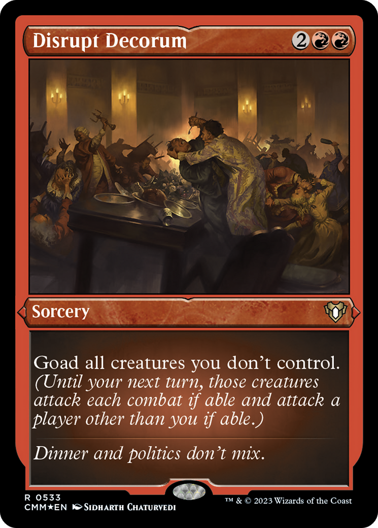 Disrupt Decorum (Foil Etched) [Commander Masters] - The Mythic Store | 24h Order Processing