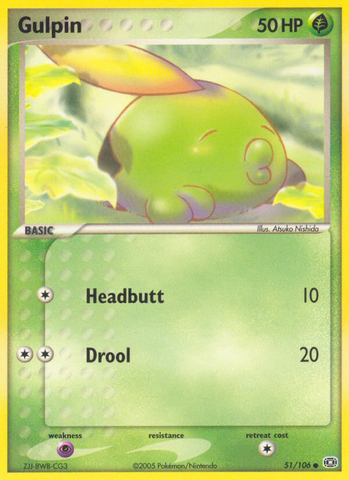 Gulpin (51/106) [EX: Emerald] - The Mythic Store | 24h Order Processing