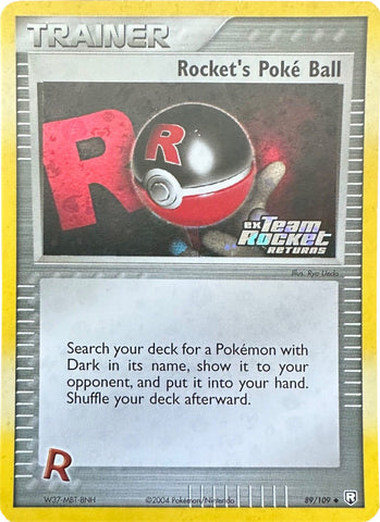 Rocket's Poke Ball (89/109) (Stamped) [EX: Team Rocket Returns] - The Mythic Store | 24h Order Processing