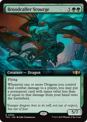 Broodcaller Scourge (Extended Art) [Tarkir: Dragonstorm Commander] - The Mythic Store | 24h Order Processing