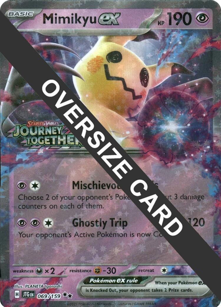 Mimikyu ex (069/159) (Journey Together Stamped) (Jumbo Card) [Miscellaneous Cards] - The Mythic Store | 24h Order Processing