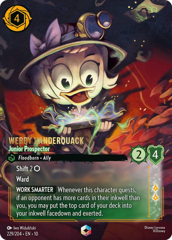 Webby Vanderquack - Junior Prospector (Enchanted) (229/204) [Whispers in the Well] - The Mythic Store | 24h Order Processing