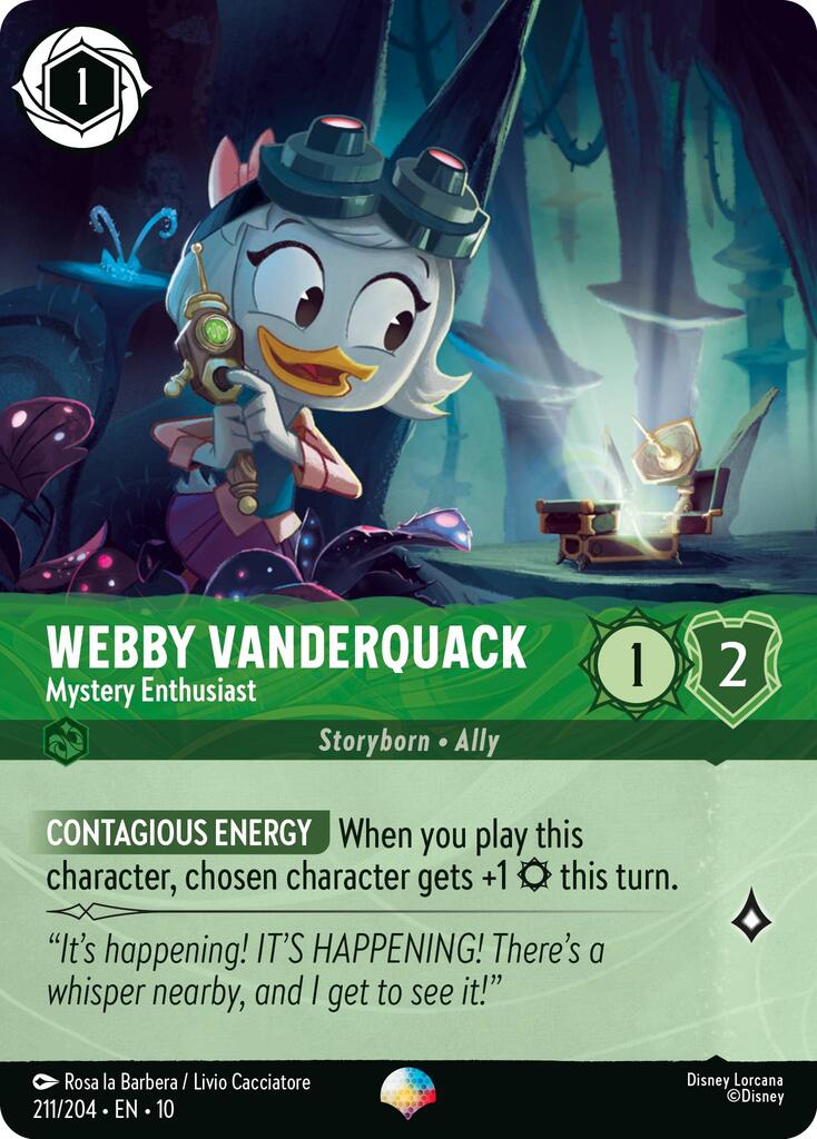 Webby Vanderquack - Mystery Enthusiast (Epic) (211/204) [Whispers in the Well] - The Mythic Store | 24h Order Processing
