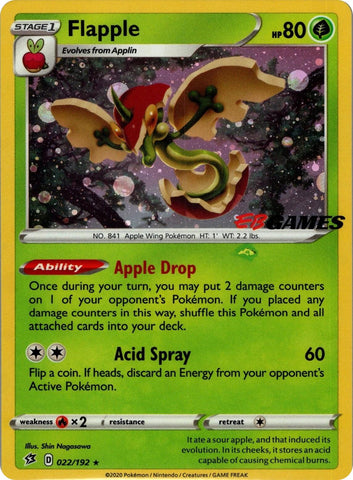 Flapple (022/192) (EB Games Exclusive APAC) [Miscellaneous Cards] - The Mythic Store | 24h Order Processing