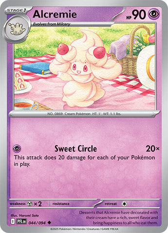 Alcremie (044/094) (Reverse Holo) [Mega Evolution: Phantasmal Flames] - The Mythic Store | 24h Order Processing