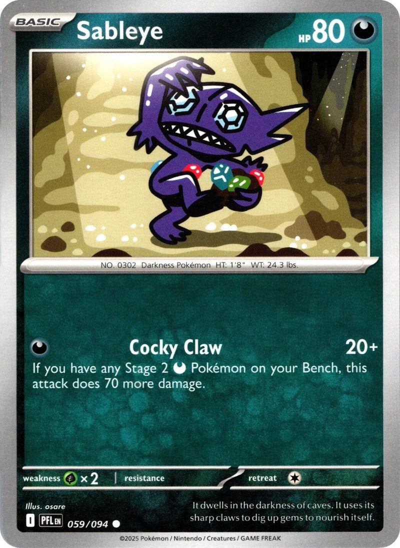 Sableye (059/094) [Mega Evolution: Phantasmal Flames] - The Mythic Store | 24h Order Processing