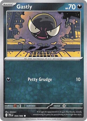 Gastly (054/094) (Reverse Holo) [Mega Evolution: Phantasmal Flames] - The Mythic Store | 24h Order Processing