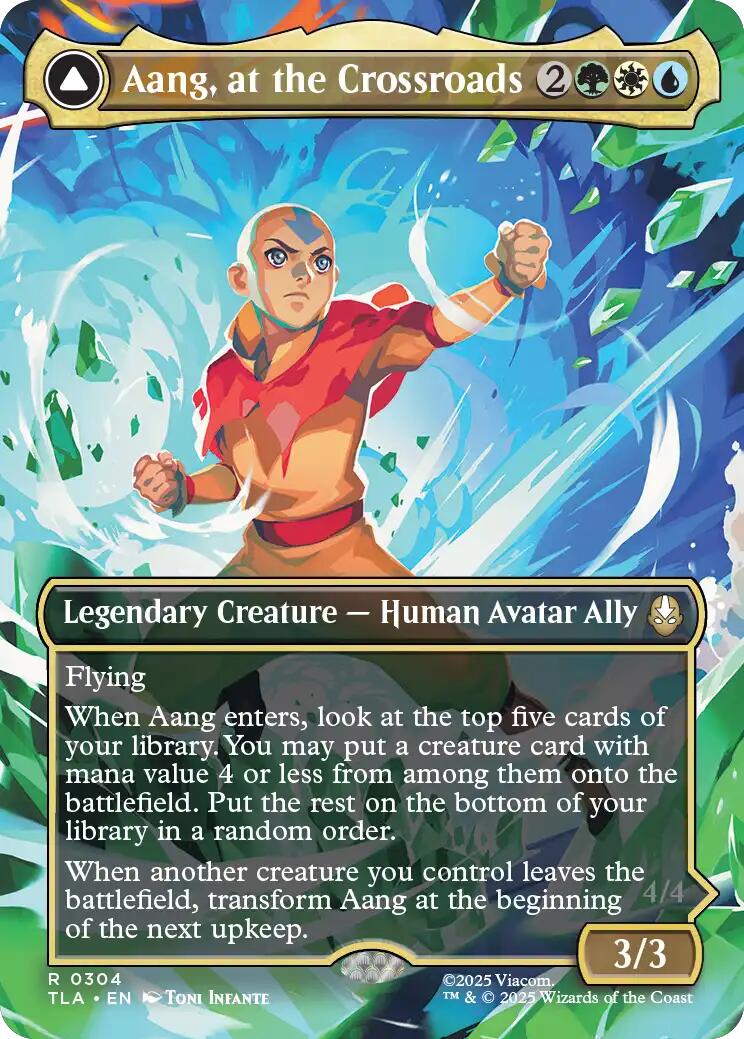 Aang, at the Crossroads (Borderless) [Avatar: The Last Airbender] - The Mythic Store | 24h Order Processing