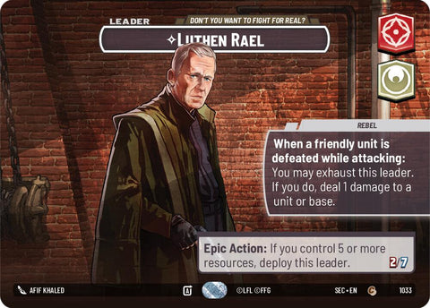 Luthen Rael - Don't You Want To Fight For Real? (Showcase) (1033) (1033) [Secrets of Power] - The Mythic Store | 24h Order Processing