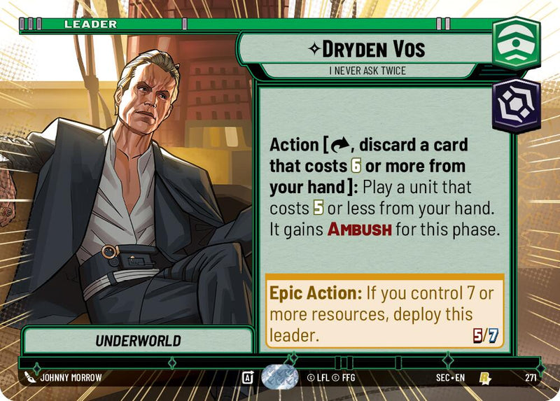 Dryden Vos - I Never Ask Twice (Hyperspace) (271) (271) [Secrets of Power] - The Mythic Store | 24h Order Processing