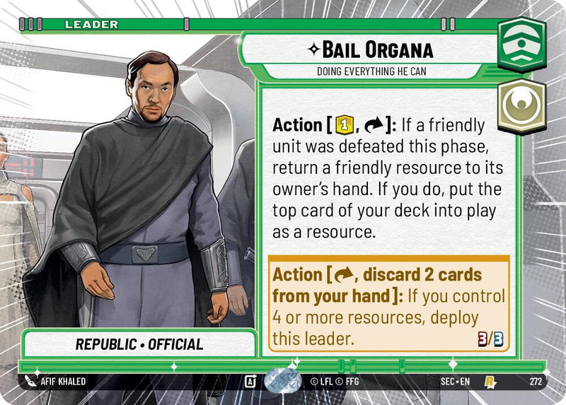 Bail Organa - Doing Everything He Can (Hyperspace) (272) (272) [Secrets of Power] - The Mythic Store | 24h Order Processing