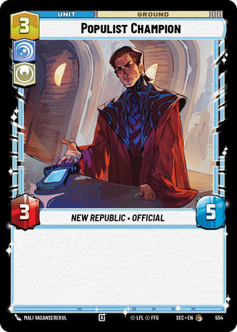 Populist Champion (554) (Foil) (554) [Secrets of Power] - The Mythic Store | 24h Order Processing