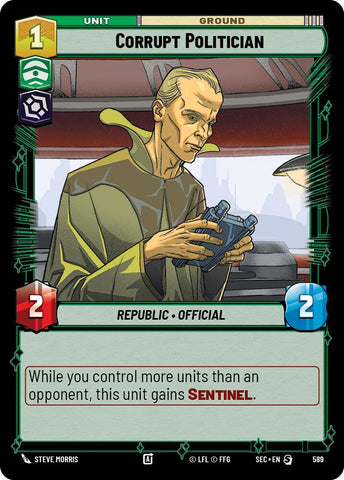 Corrupt Politician (589) (Foil) (589) [Secrets of Power] - The Mythic Store | 24h Order Processing