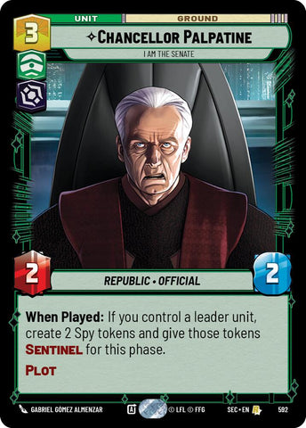 Chancellor Palpatine - I Am the Senate (Foil) (592) (592) [Secrets of Power] - The Mythic Store | 24h Order Processing