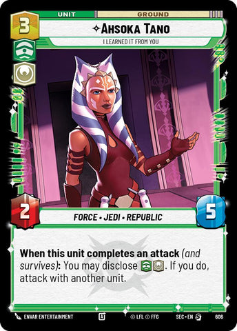 Ahsoka Tano - I Learned It from You (Foil) (606) (606) [Secrets of Power] - The Mythic Store | 24h Order Processing