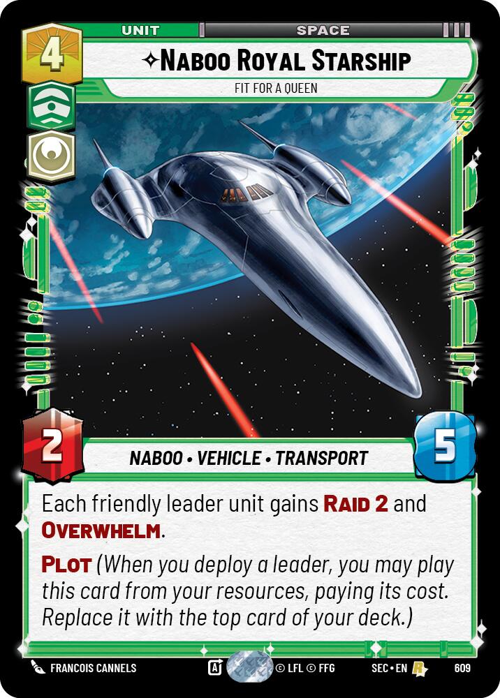 Naboo Royal Starship - Fit For A Queen (Foil) (609) (609) [Secrets of Power] - The Mythic Store | 24h Order Processing