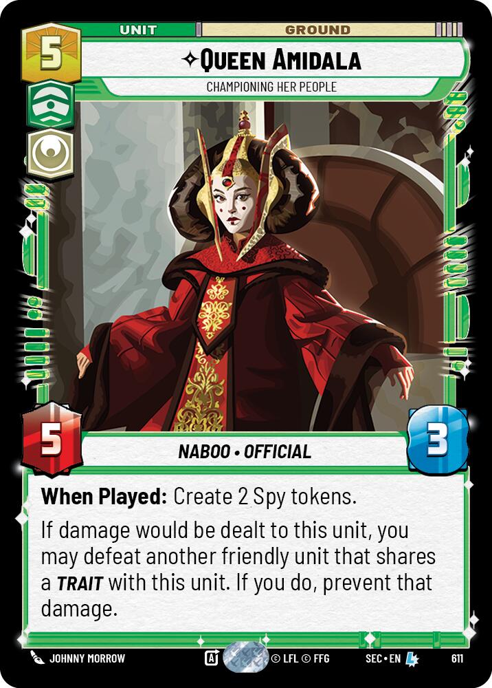 Queen Amidala - Championing Her People (Foil) (611) (611) [Secrets of Power] - The Mythic Store | 24h Order Processing