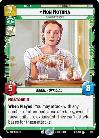 Mon Mothma - Clinging to Hope (Foil) (613) (613) [Secrets of Power] - The Mythic Store | 24h Order Processing