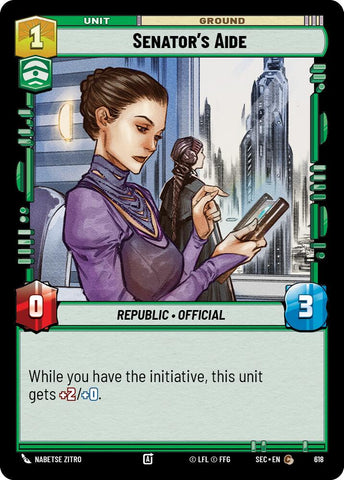 Senator's Aide (618) (Foil) (618) [Secrets of Power] - The Mythic Store | 24h Order Processing