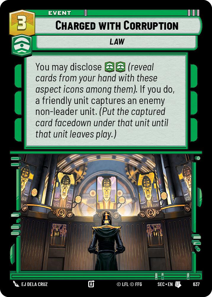 Charged with Corruption (637) (Foil) (637) [Secrets of Power] - The Mythic Store | 24h Order Processing