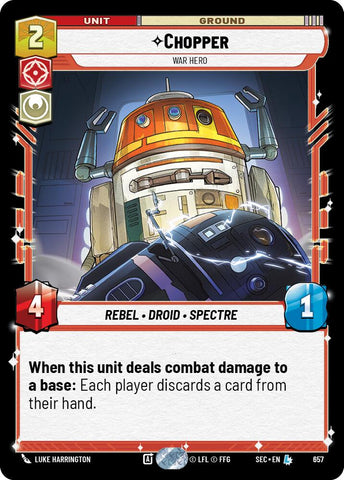 Chopper (657) - War Hero (Foil) (657) [Secrets of Power] - The Mythic Store | 24h Order Processing