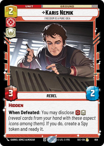 Karis Nemik - Freedom is a Pure Idea (Foil) (658) (658) [Secrets of Power] - The Mythic Store | 24h Order Processing